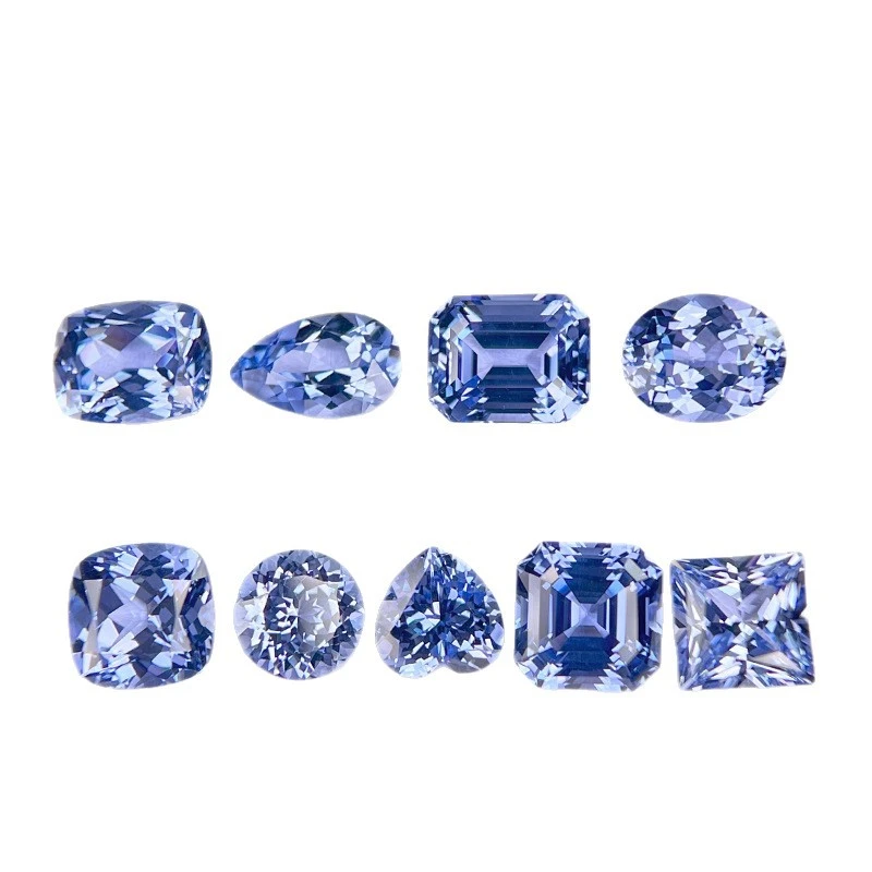 Lab Grown AGL Certified Cornflower Sapphire Gemstone